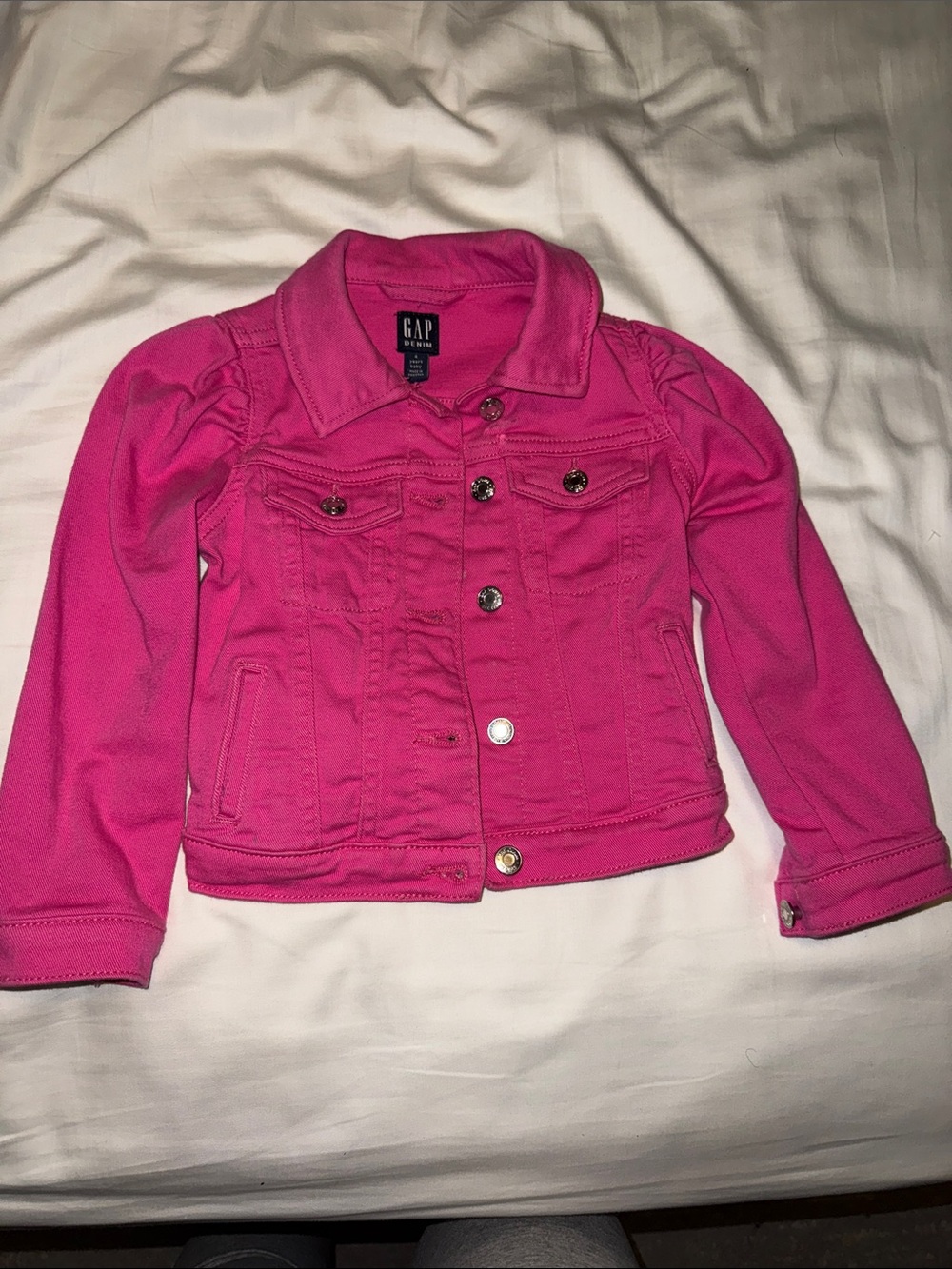GAP Bright Pink Girls' Denim Jacket